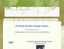 Tablet Screenshot of christinescraftyart.com